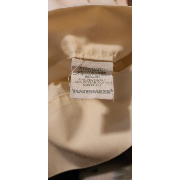 Tastemaster Full Top Sheet And Pillowcase(1) No Iron 1979 Vintage - Picture 5 of 7